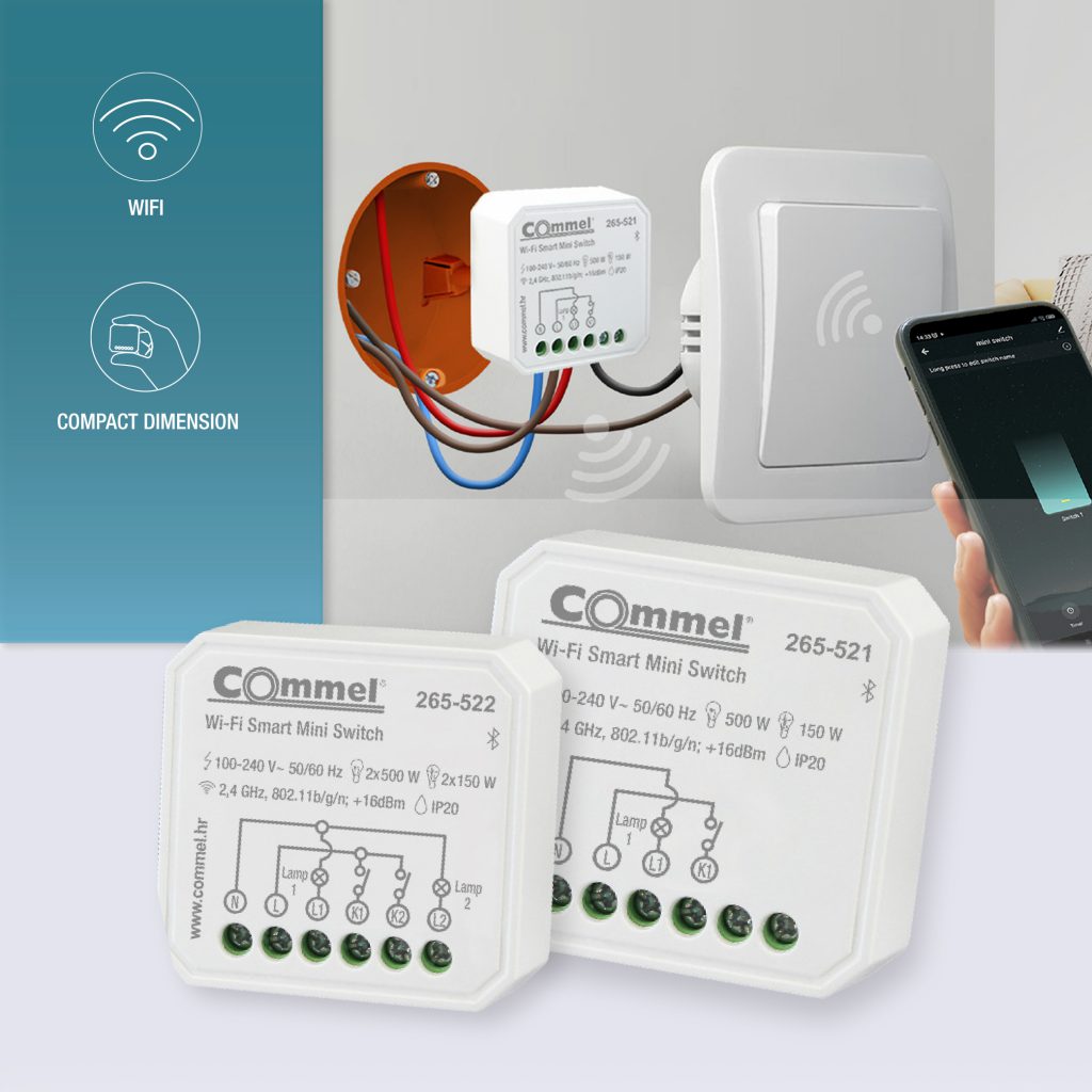 WiFi Smart mini switches – Commel Zagreb